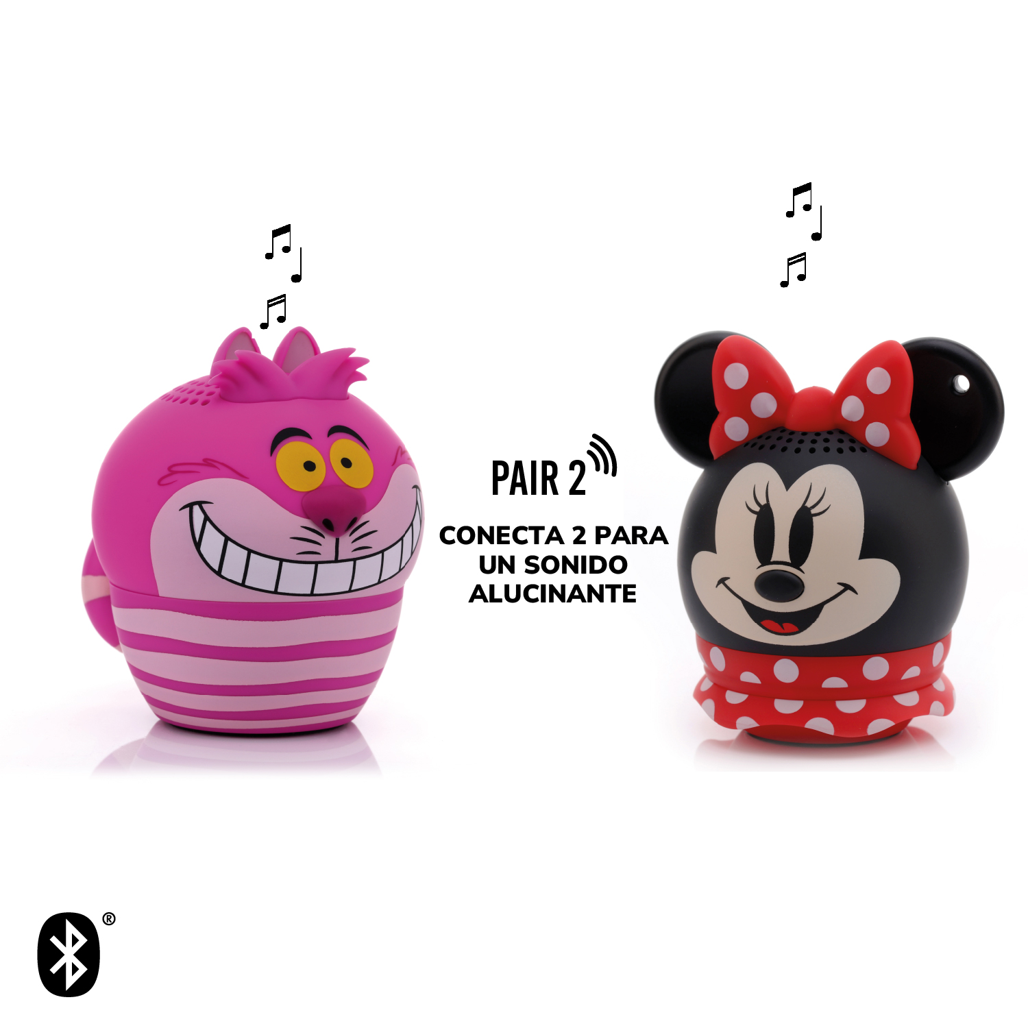 PARLANTE BLUETOOTH PORTATIL GATO CHESHIRE DISNEY BITTY BOOMERS - 4