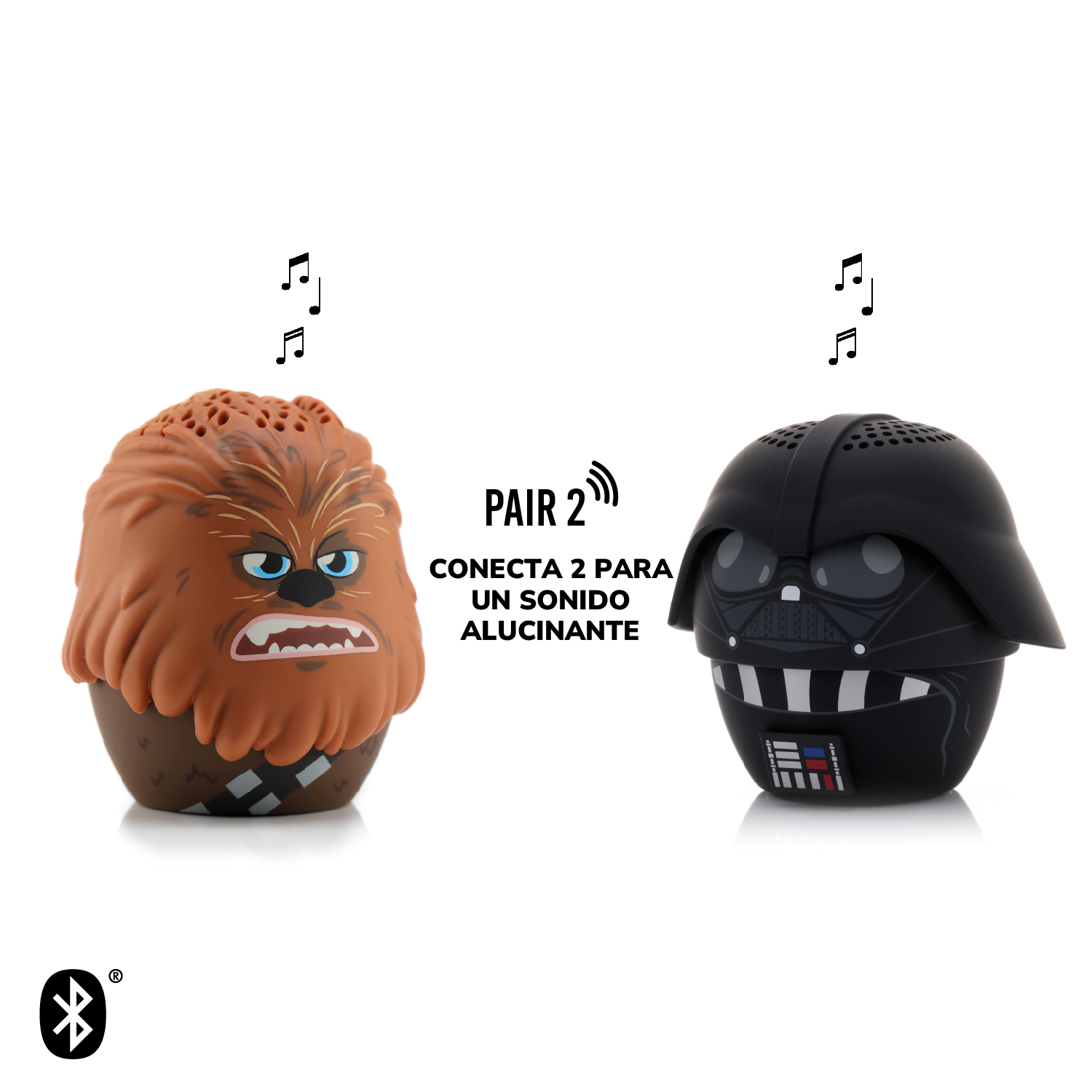 PARLANTE BLUETOOTH PORTATIL CHEWBACCA STAR WARS BITTY BOOMERS - 4