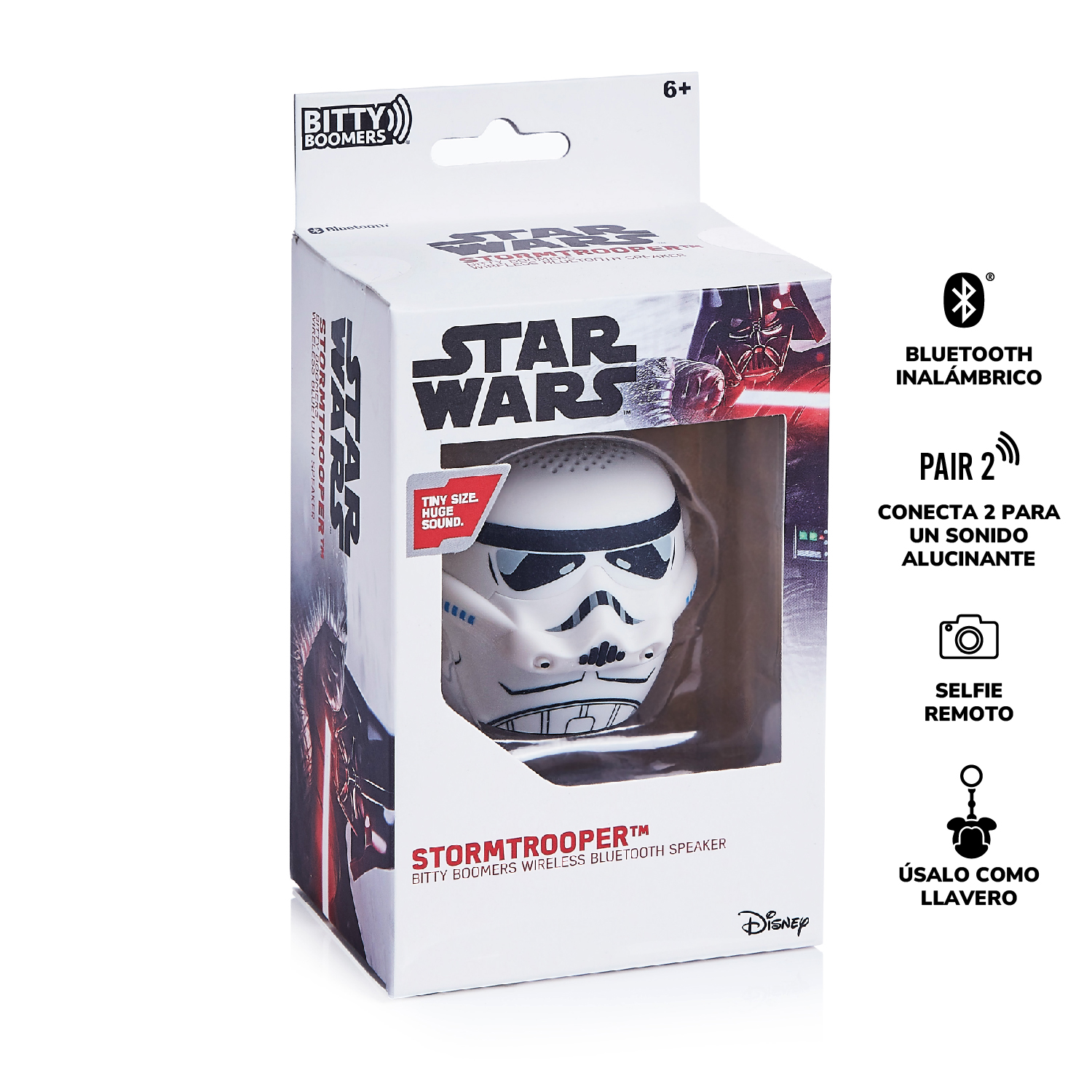 PARLANTE BLUETOOTH BITTY BOOMERS PORTATIL STORM TROPPER STAR WARS - 4