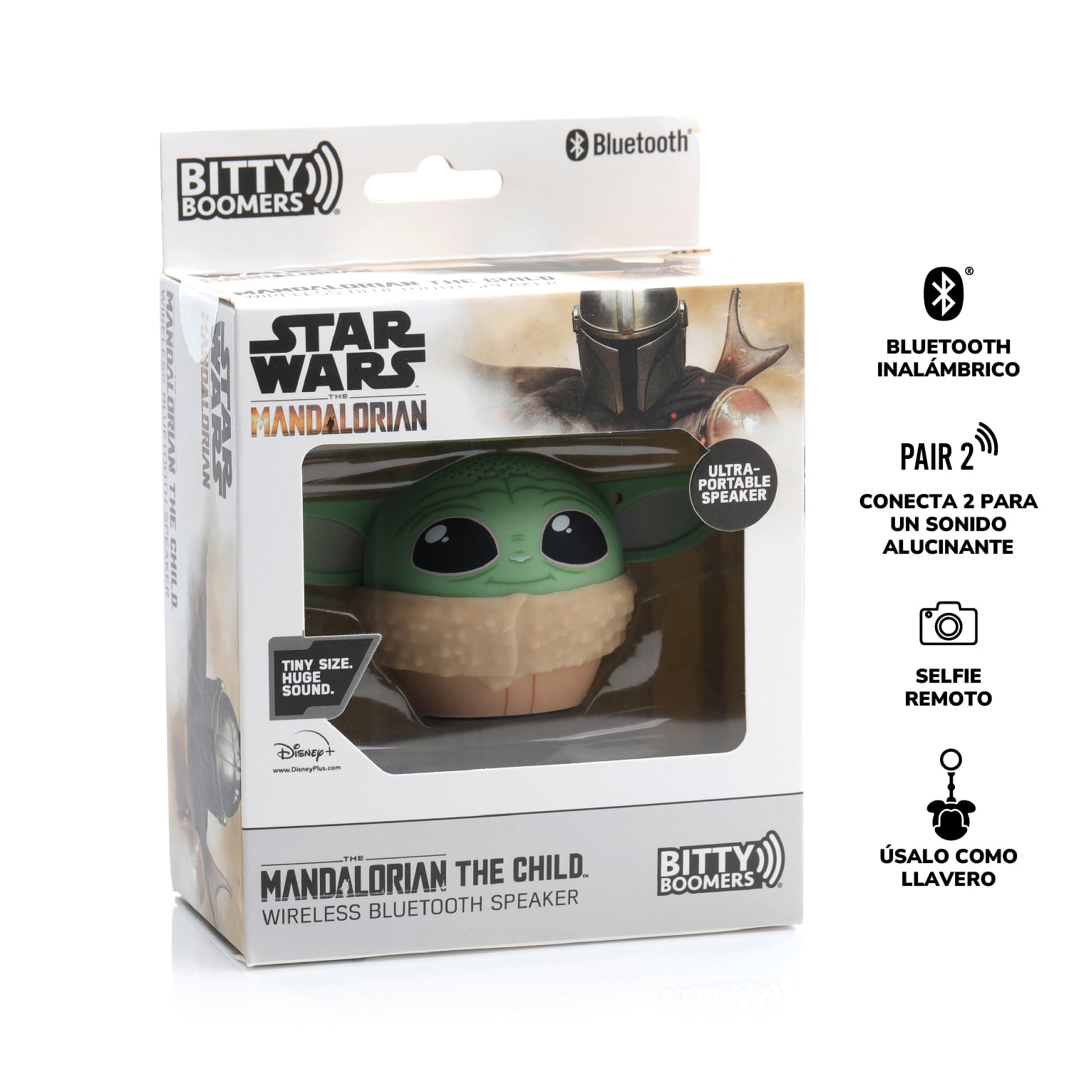 PARLANTE BLUETOOTH PORTATIL GROGU STAR WARS BITTY BOOMERS - 3