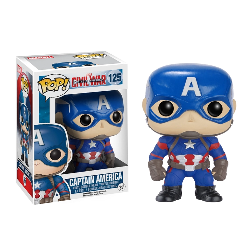 FUNKO POP MULTICOLOR CAPITAN AMERCIA 3 MARVEL - 125 - 1