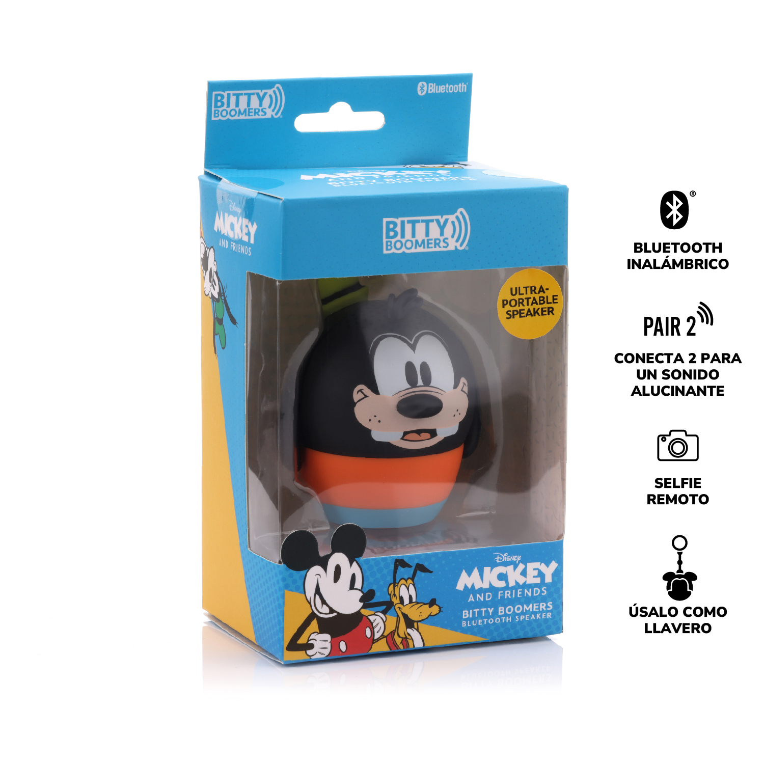 PARLANTE BLUETOOTH PORTATIL GOOFY DISNEY BITTY BOOMERS - 5