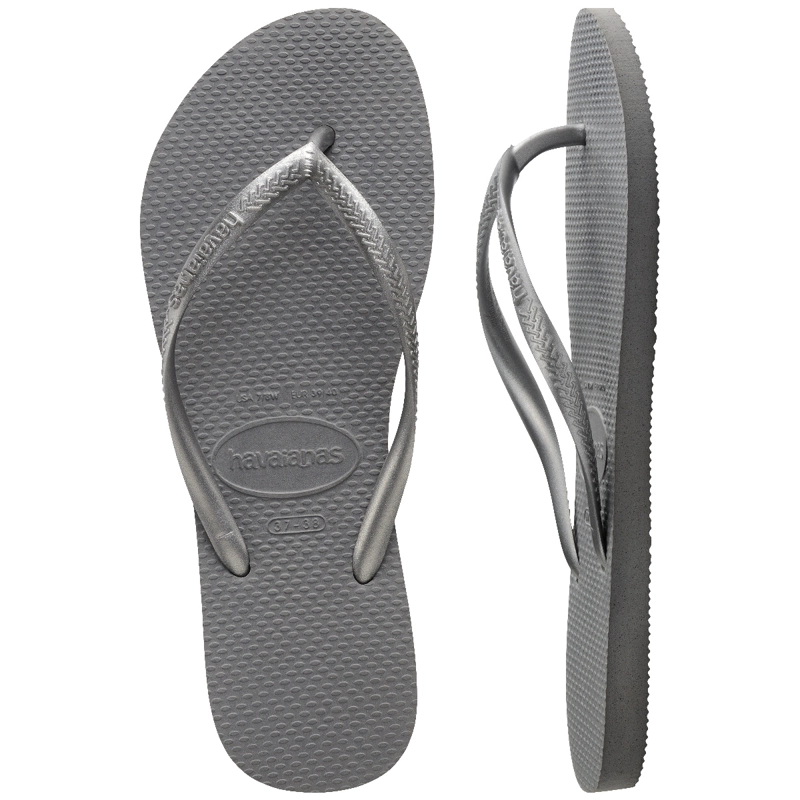 SANDALIAS MUJER HAVAIANAS SLIM GRIS - 2