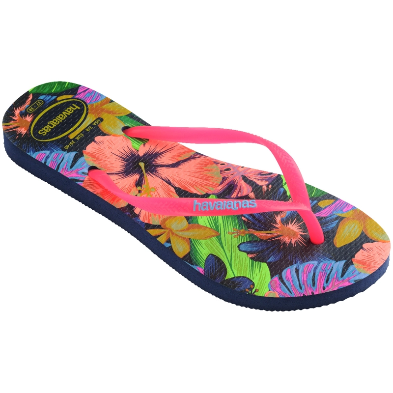 SANDALIAS MUJER HAVAIANAS SLIM NEON FLORA FUCSIA - 2