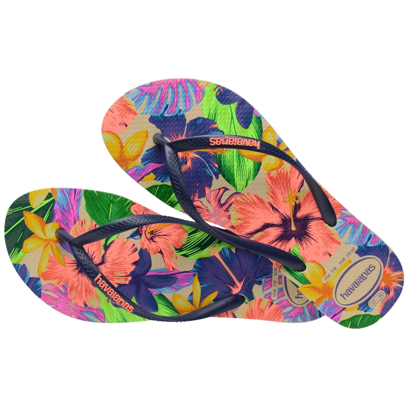 SANDALIAS MUJER HAVAIANAS SLIM NEON FLORA MULTICOLOR - 4