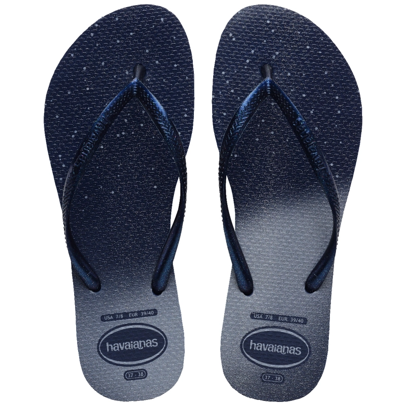 SANDALIAS MUJER HAVAIANAS SLIM GLOSS AZUL - 1