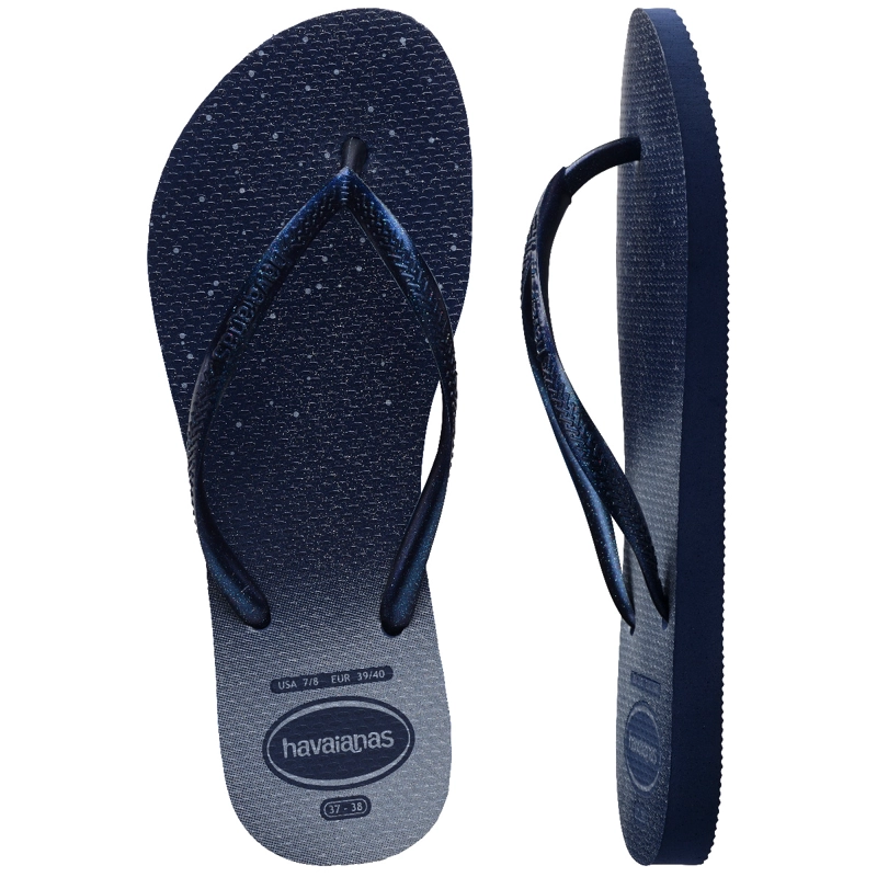 SANDALIAS MUJER HAVAIANAS SLIM GLOSS AZUL - 5