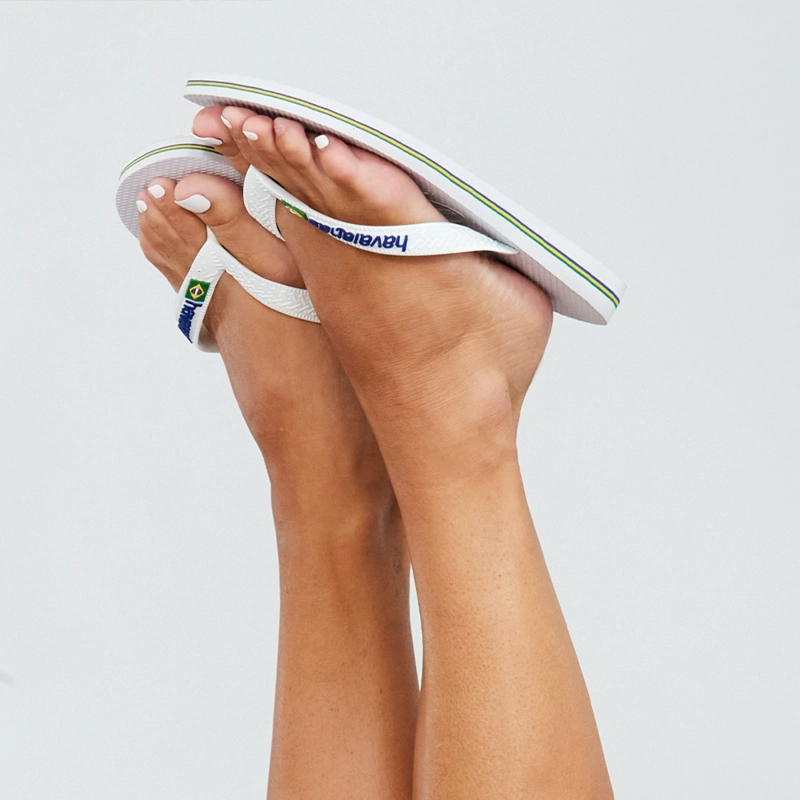 SANDALIAS MUJER HAVAIANAS BRASIL LOGO BLANCO - 6