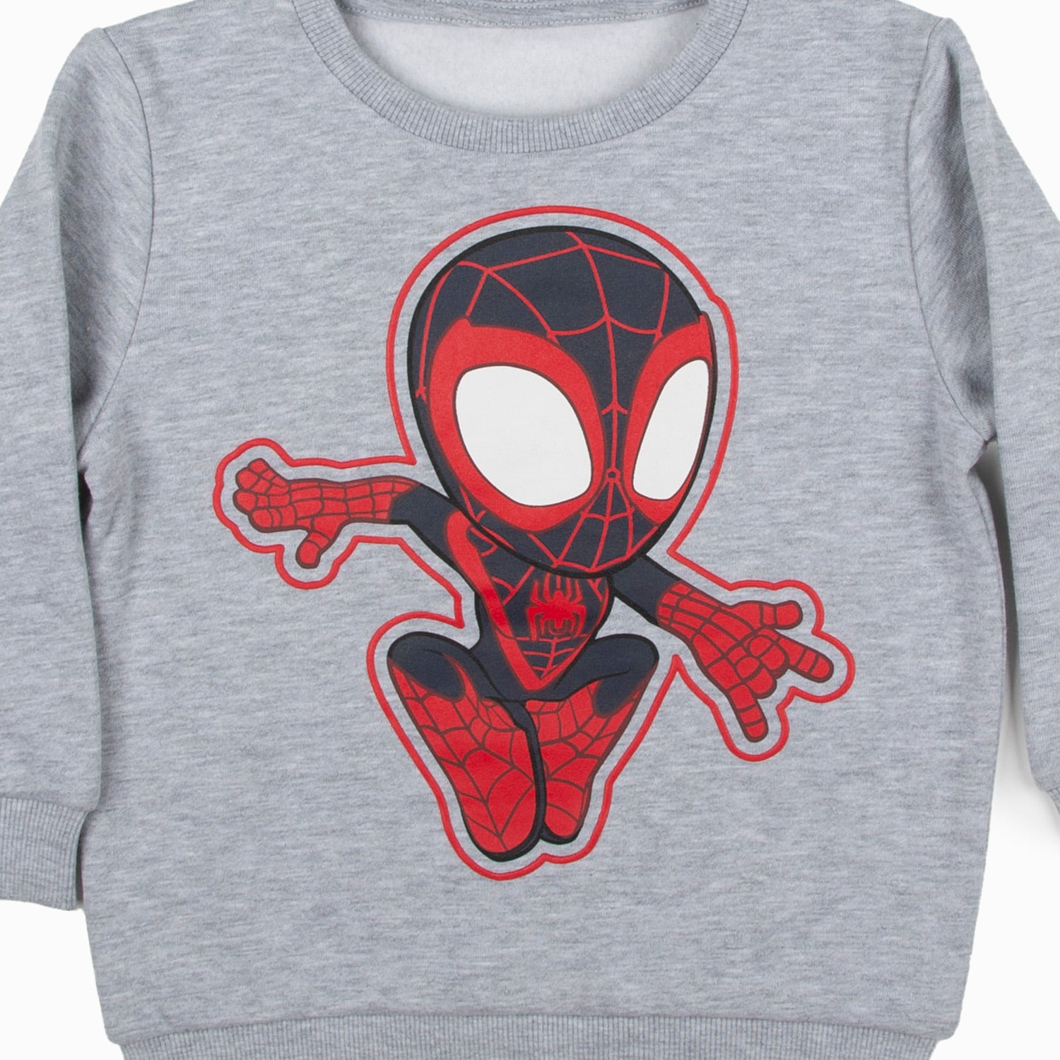 POLERON NIÑO SPIDEY PERSONAJE GRIS MARVEL - 3