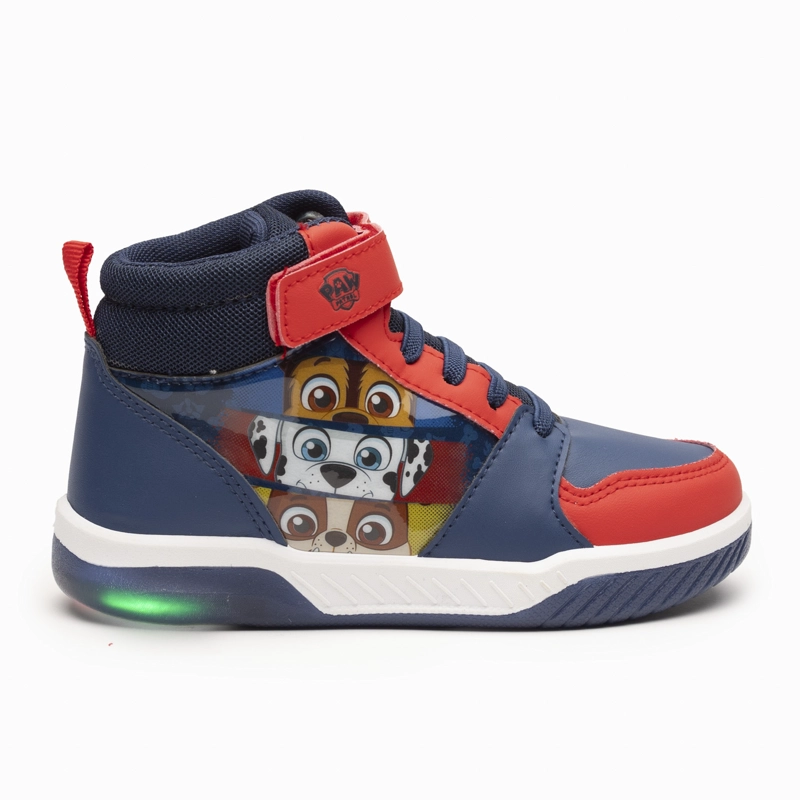 ZAPATILLAS CON LUCES NIÑO PERSONAJES AZUL PAW PATROL - 1