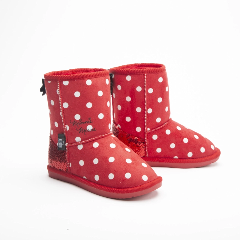 BOTA CHIPORRO NIÑA PUNTOS MINNIE ROJO DISNEY - 2