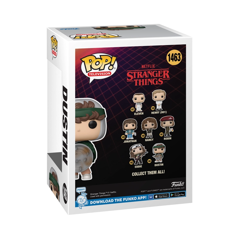 FUNKO POP MULTICOLOR STRANGER THINGS DUSTIN NETFLIX - 1463 - 3