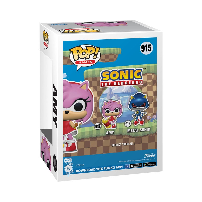 FUNKO POP MULTICOLOR SONIC AMY - 915 - 3
