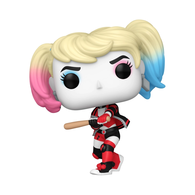 FUNKO POP MULTICOLOR HARLEY QUINN CON BATE - 451 - 1