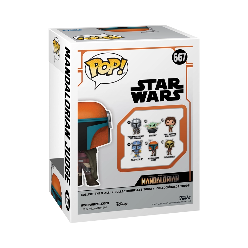 FUNKO POP MULTICOLOR MANDALORIAN JUDGE STAR WARS MND S9 - 667 - 3