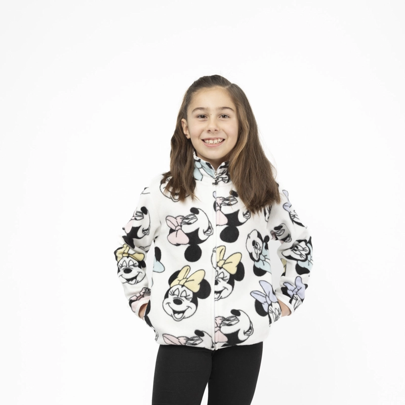 POLAR NIÑA CARAS MINNIE BLANCO DISNEY - 1