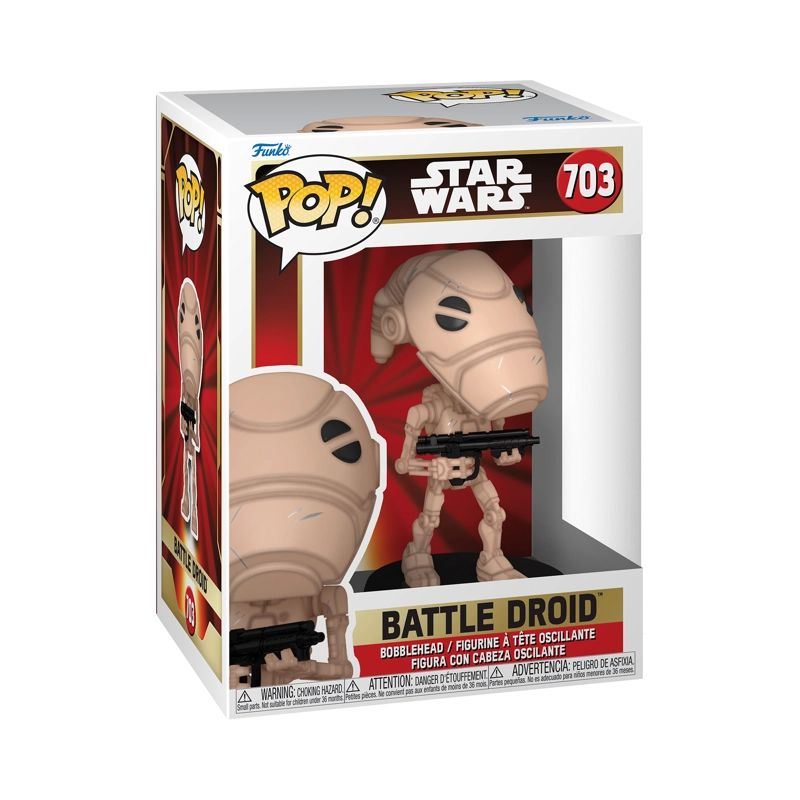 FUNKO POP MULTICOLOR BATTLE DROID STAR WARS - 703 - 2