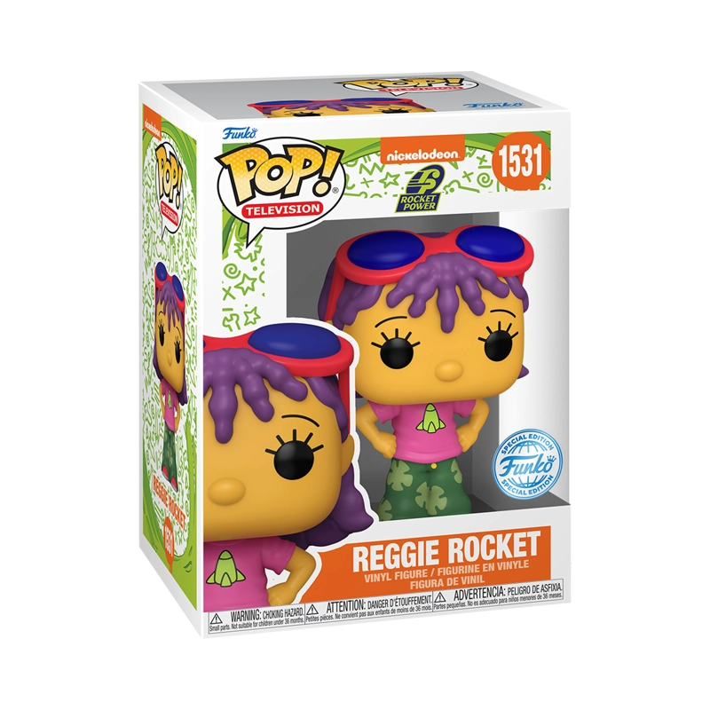 FUNKO POP MULTICOLOR REGGIE ROCKET NICKELODEON - 1531 - 2