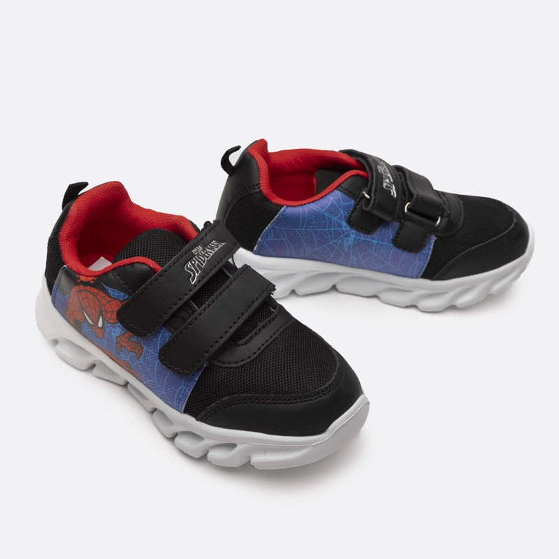 ZAPATILLAS NIÑO MARVEL CASUALES AZUL LUCES RAÑA SPIDERMAN - 2