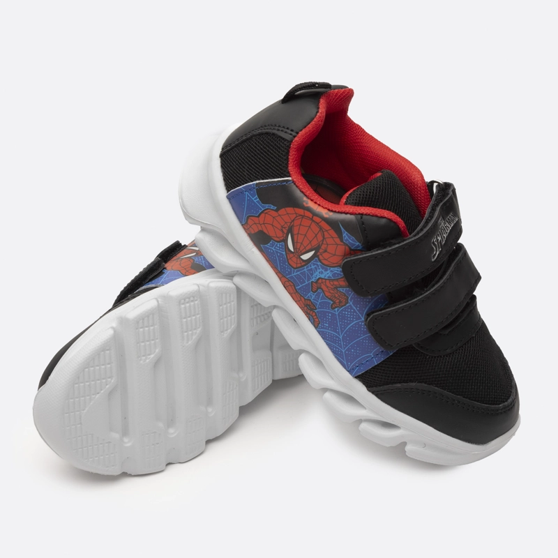 ZAPATILLAS NIÑO MARVEL CASUALES AZUL LUCES RAÑA SPIDERMAN - 6
