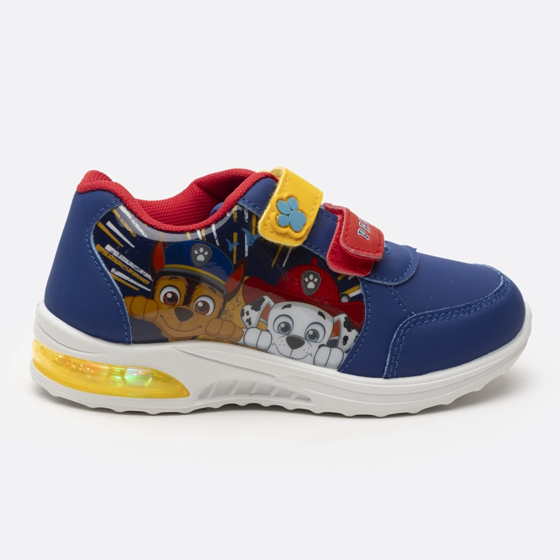 ZAPATILLAS NIÑO PAW PATROL CASUALES AZUL LUCES PERSONAJE - 1