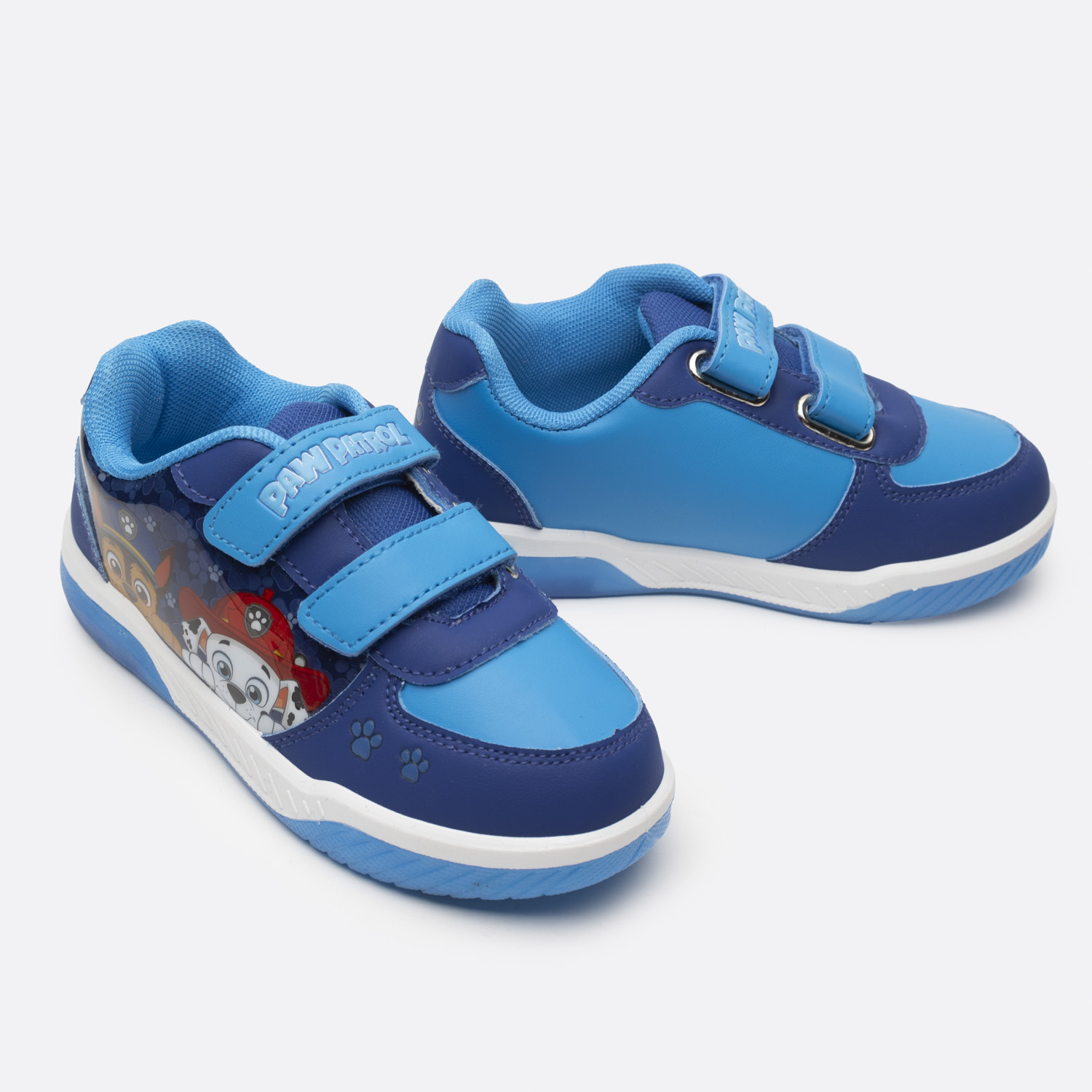 ZAPATILLAS NIÑO PAW PATROL CASUALES AZUL LUCES CHASE Y MARSHALL - 2