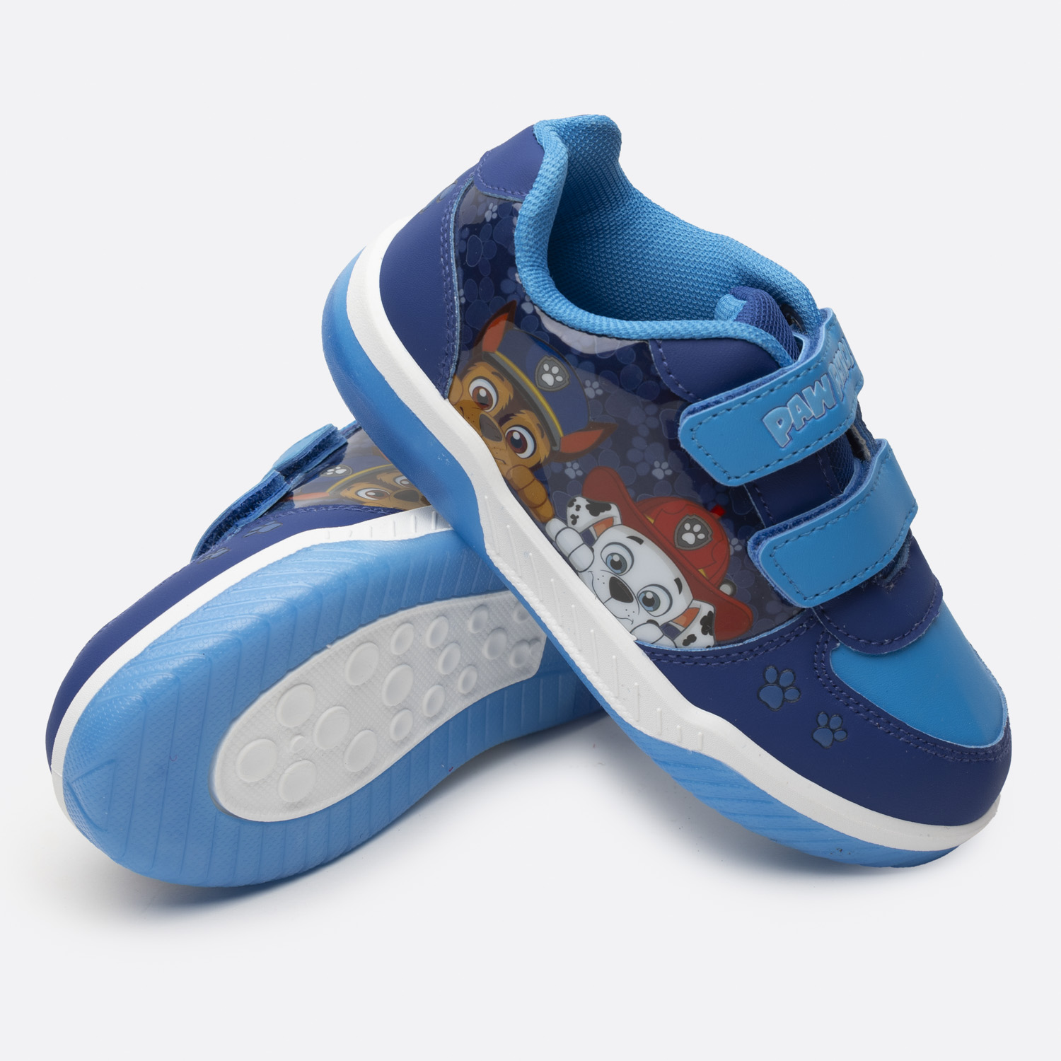 ZAPATILLAS NIÑO PAW PATROL CASUALES AZUL LUCES CHASE Y MARSHALL - 5