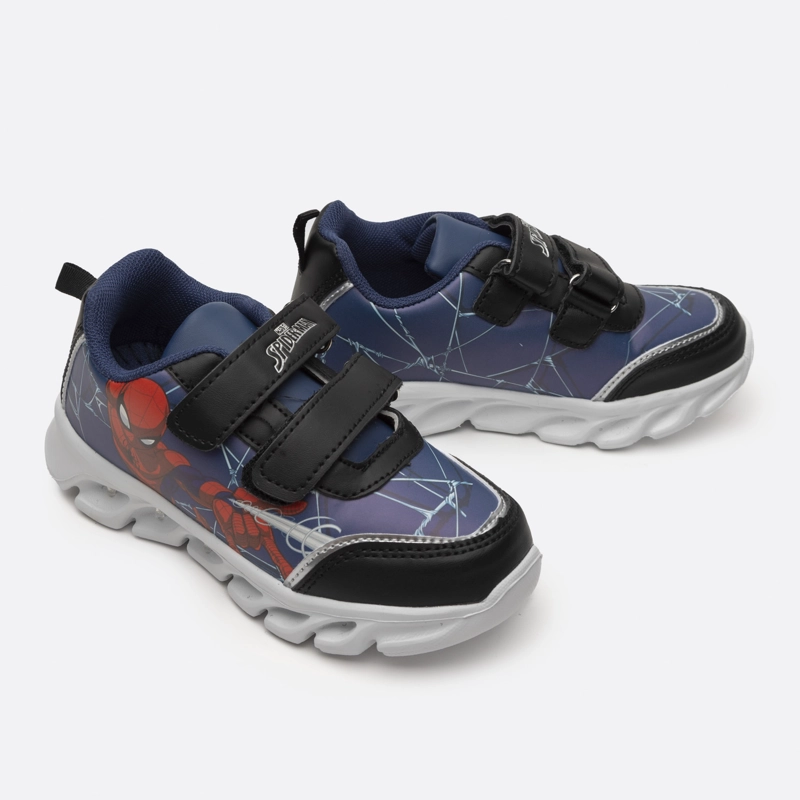 ZAPATILLAS NIÑO MARVEL CASUALES AZUL LUCES ACCION SPIDERMAN - 2