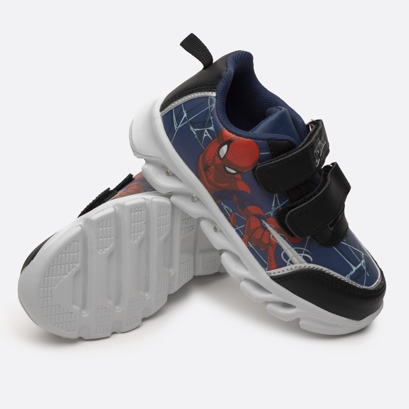ZAPATILLAS NIÑO MARVEL CASUALES AZUL LUCES ACCION SPIDERMAN - 3