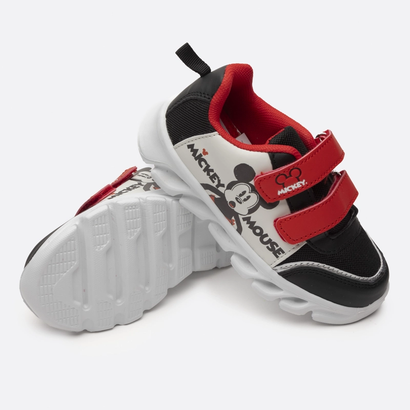 ZAPATILLAS NIÑO DISNEY CASUALES BLANCO LUCES EXPRESION MICKEY - 6