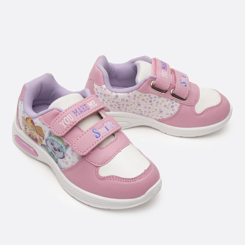 ZAPATILLAS NIÑA PAW PATROL CASUALES ROSADO LUCES SKYE Y EVEREST - 3
