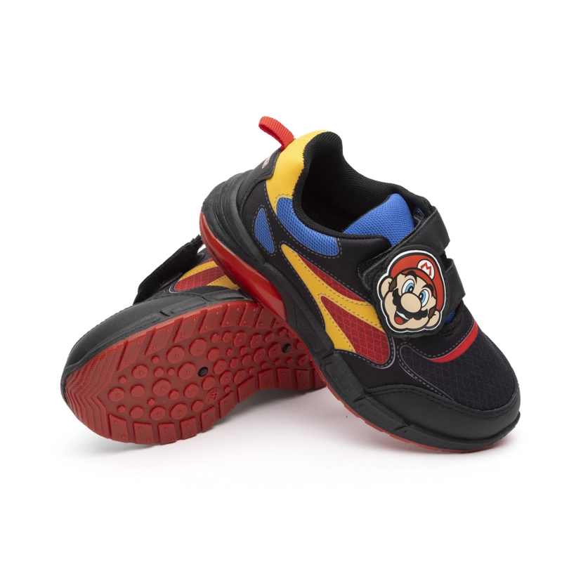 ZAPATILLAS CON LUCES NIÑO CARA MARIO BROS NEGRO NINTENDO - 3