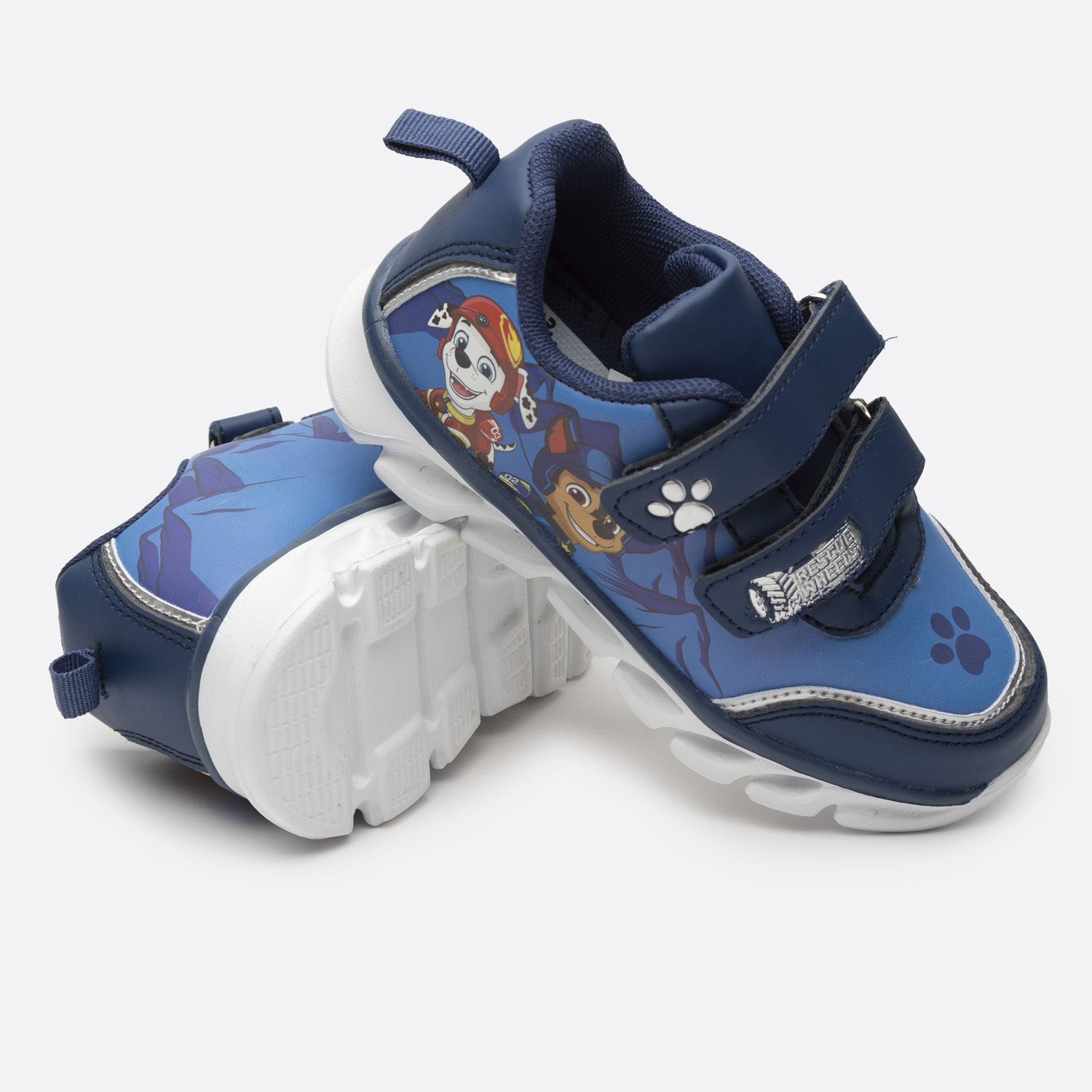 ZAPATILLAS NIÑO PAW PATROL CASUALES AZUL LUCES CHASE Y MARSHAL - 6