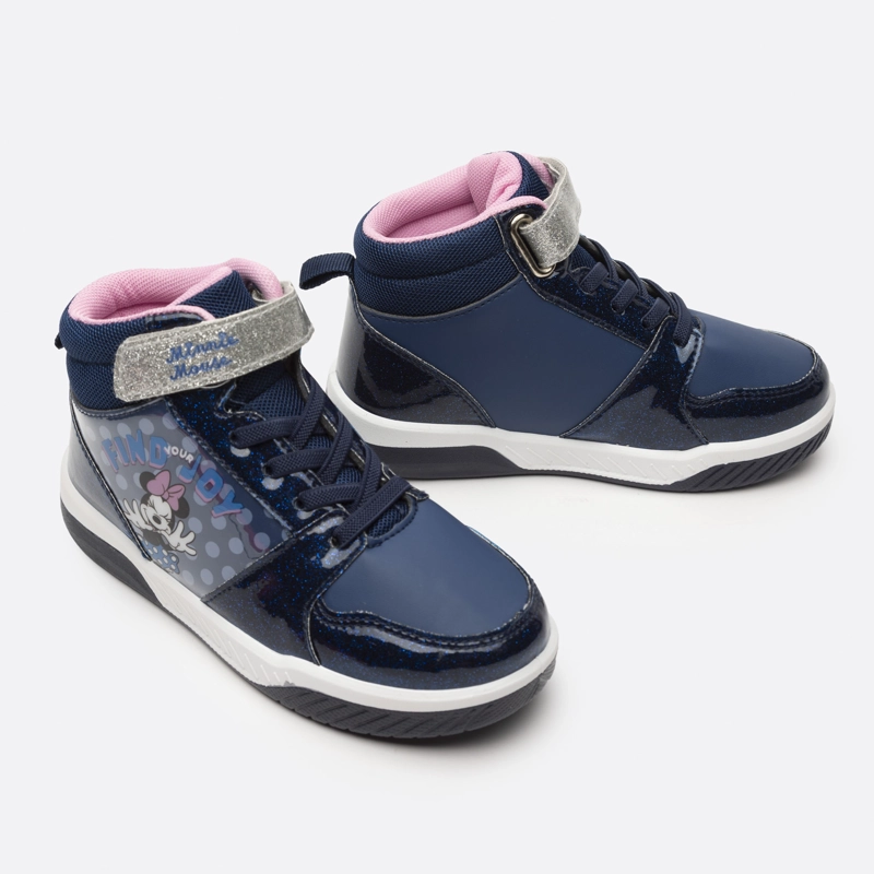 ZAPATILLAS NIÑA DISNEY CASUALES AZUL LUCES FELIZ MINNIE - 2