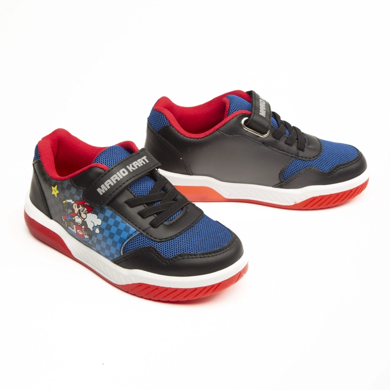 ZAPATILLAS CON LUCES NIÑO B2124 MARIO BROSS NEGRO NINTENDO - 2