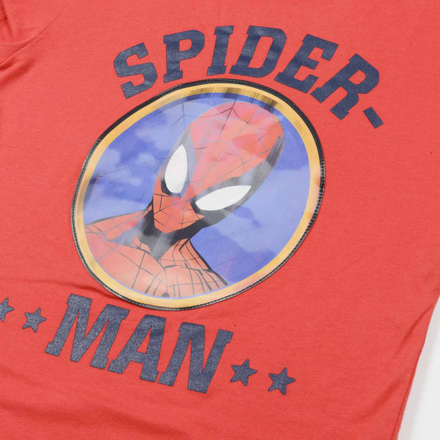 POLERA MANGA CORTA NIÑO MARVEL ROJO HOLOGRAMA SPIDERMAN - 3