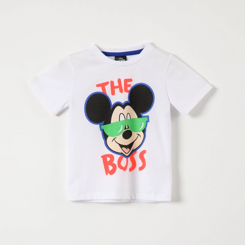 POLERA MANGA CORTA NIÑO DISNEY MICKEY BLANCO - 1