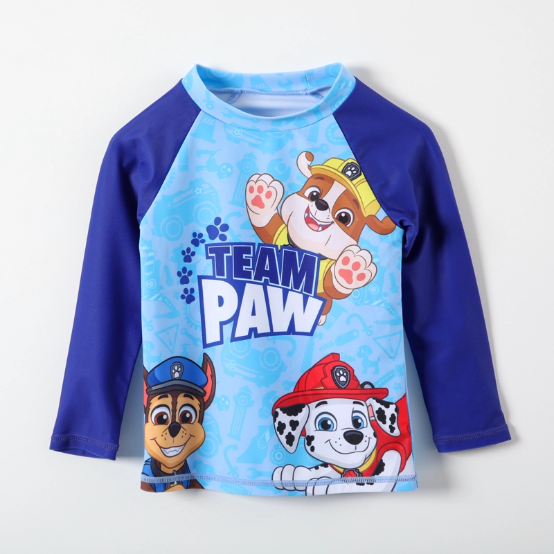 POLERA NIÑO PAW PATROL CELESTE UV PERSONAJES - 1