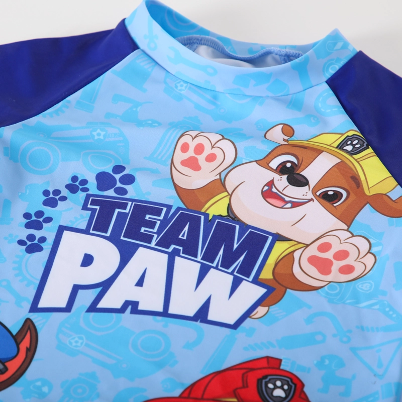 POLERA NIÑO PAW PATROL CELESTE UV PERSONAJES - 2