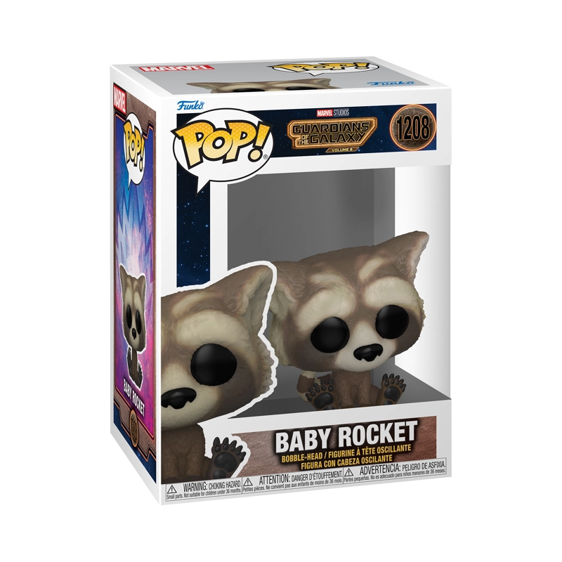 FUNKO POP MULTICOLOR GUARDIANES DE LA GALAXIA BABY ROCKET -1208 - 2