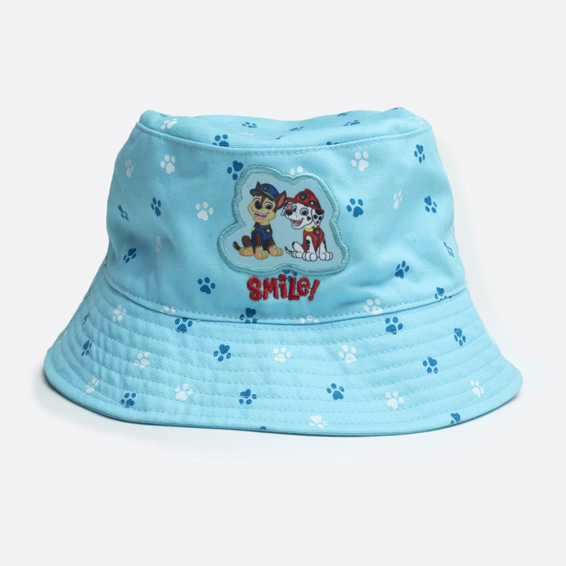 GORRO PAW PATROL CELESTE BUCKET NIÑO CHASE Y MARSHALL - 1