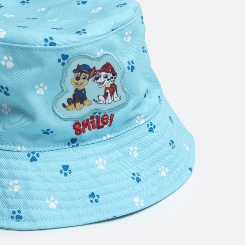 GORRO PAW PATROL CELESTE BUCKET NIÑO CHASE Y MARSHALL - 2