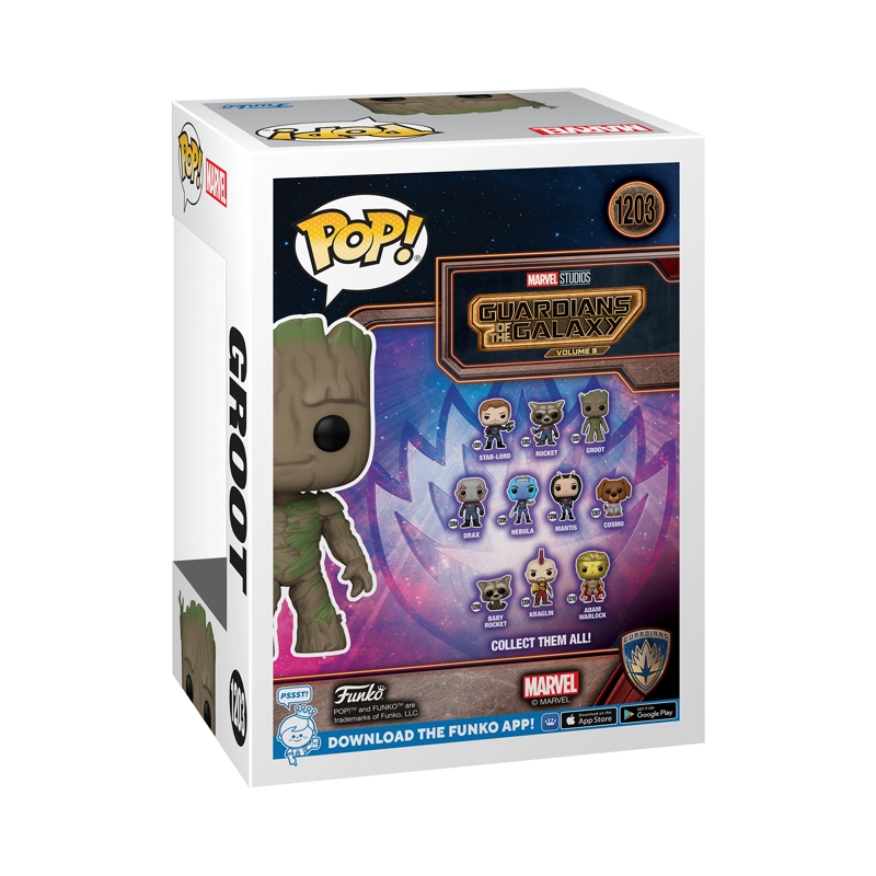 FUNKO POP MULTICOLOR GUARDIANES DE LA GALAXIA GROOT - 1203 - 3