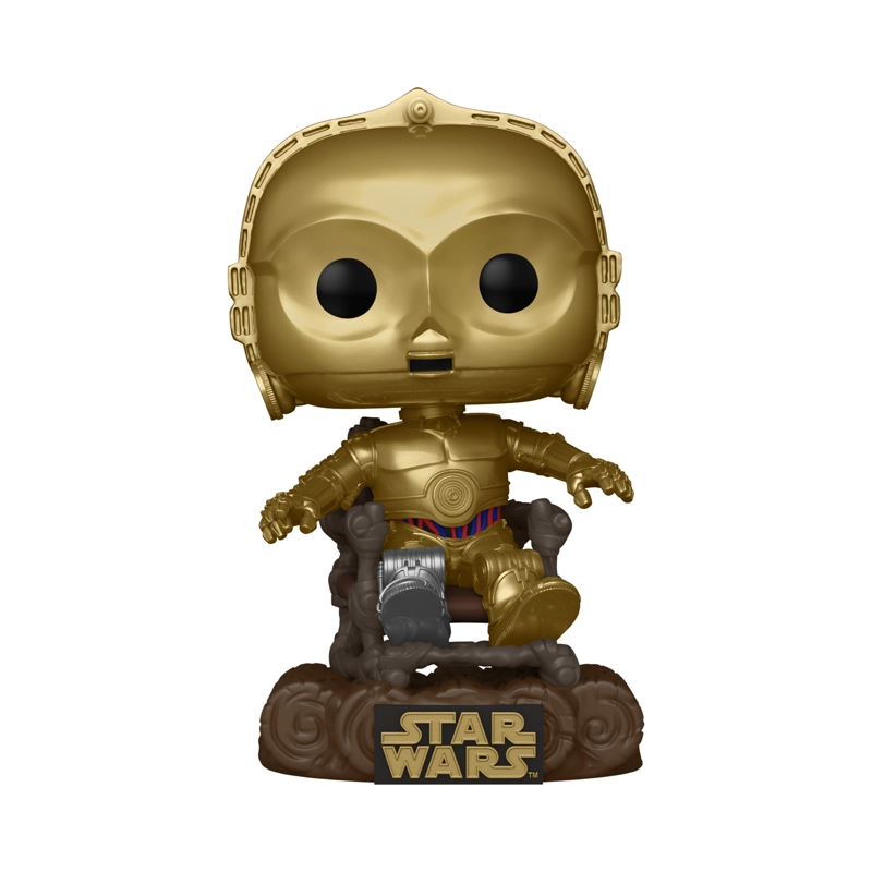 FUNKO POP MULTICOLOR STAR WARS C-3P0 EN SILLA - 609 - 1