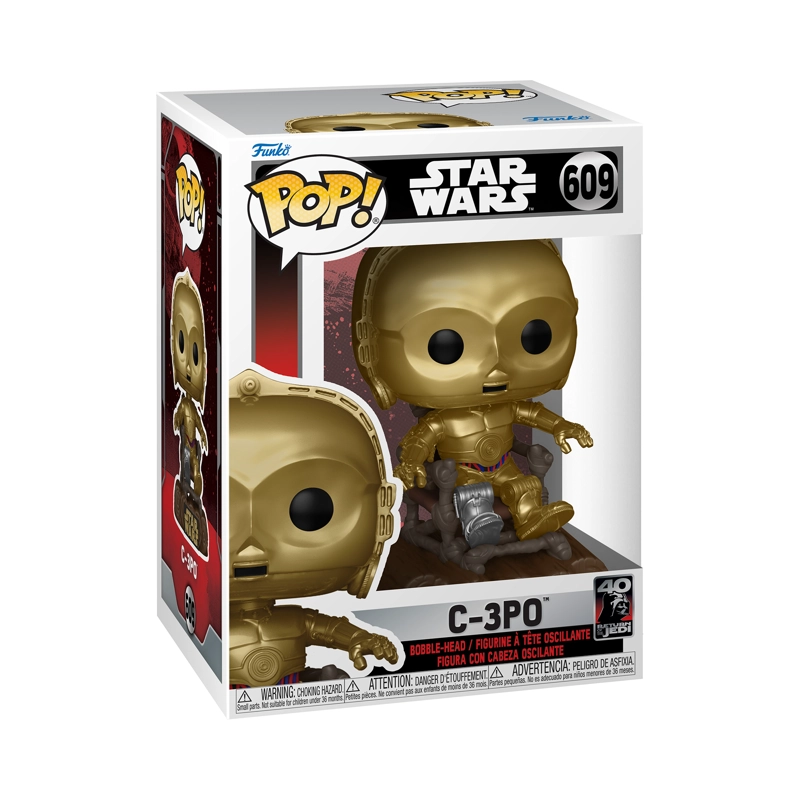 FUNKO POP MULTICOLOR STAR WARS C-3P0 EN SILLA - 609 - 2