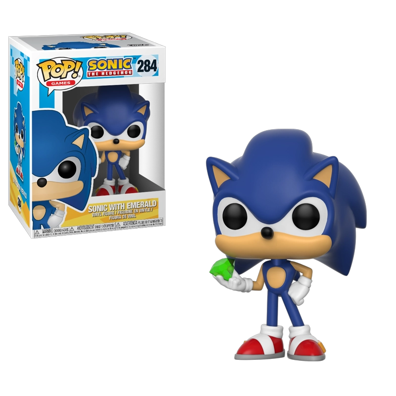 FUNKO POP MULTICOLOR SONIC WITH EMERALD - 284 - 1