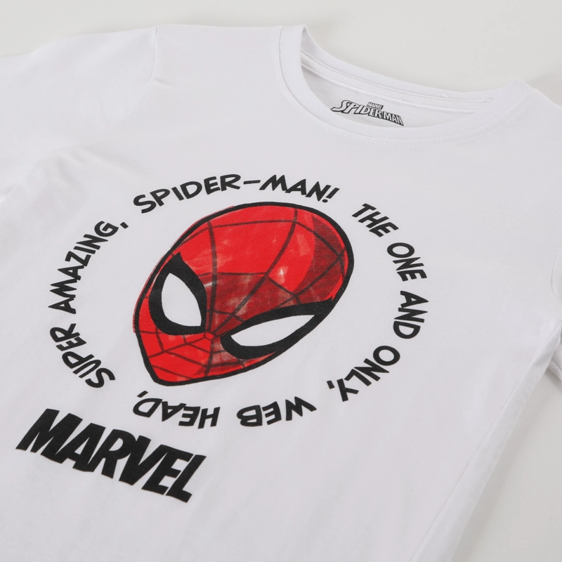 POLERA MANGA LARGA ALGODÓN NIÑO MARVEL BLANCO PERSONAJES - 3