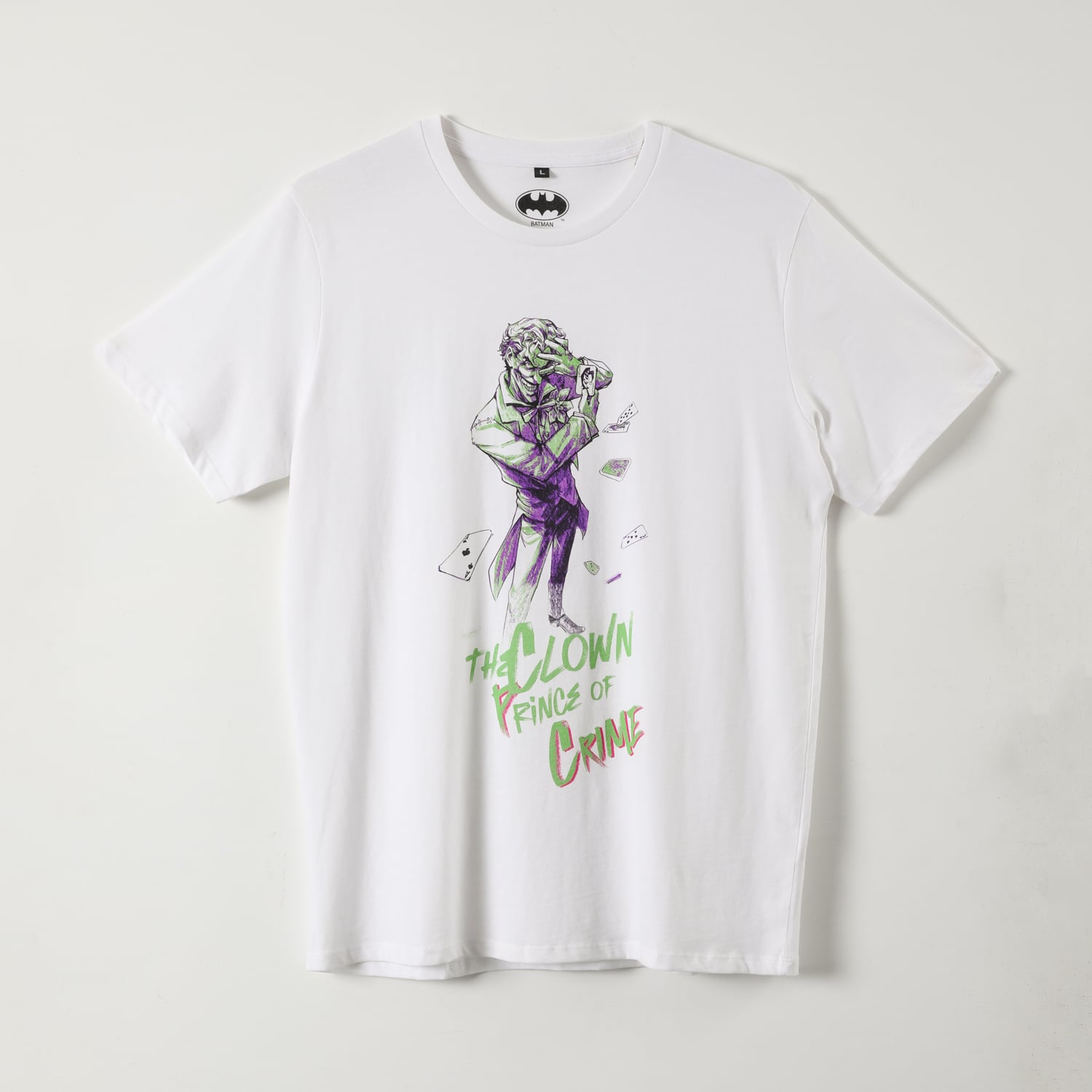 POLERA MANGA CORTA HOMBRE PRINCE OF CRIME BLANCO DC COMICS - 1