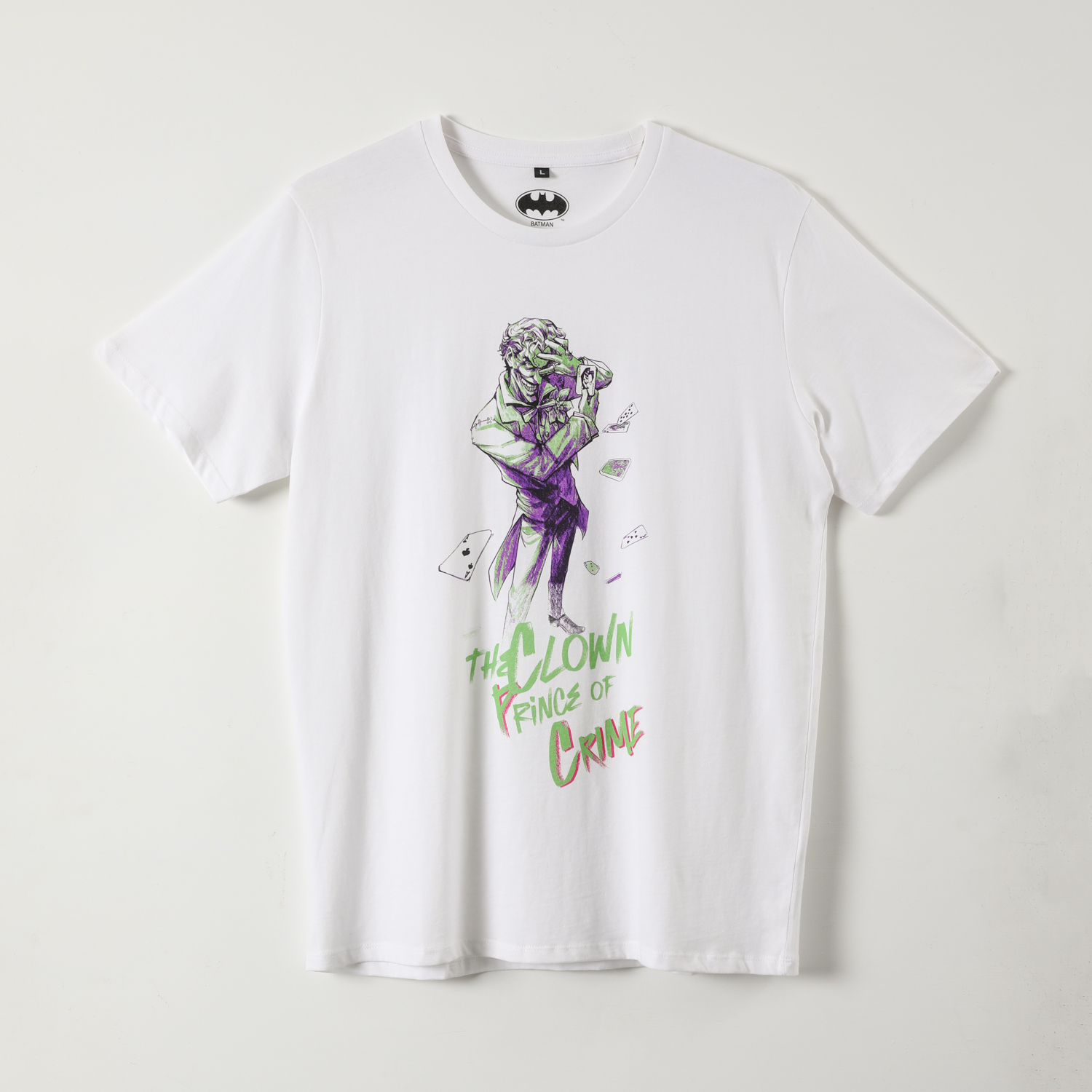 POLERA MANGA CORTA HOMBRE PRINCE OF CRIME BLANCO DC COMICS - 1