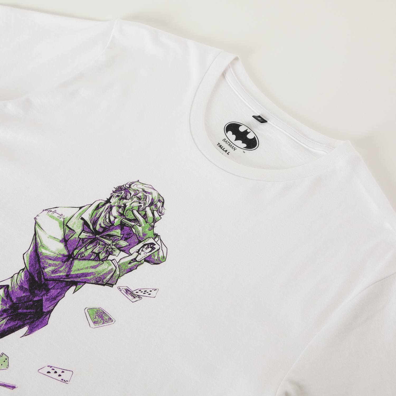 POLERA MANGA CORTA HOMBRE PRINCE OF CRIME BLANCO DC COMICS - 2